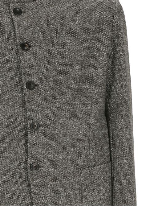 Dark green linen-cotton jacket Emporio Armani | E31G52F1D10540